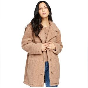 NWT GENTLE FAWN Oversized Tan Teddy Coat